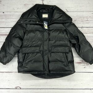 Women’s Mid Length Puffer Jacket Universal Thread Black L NWT